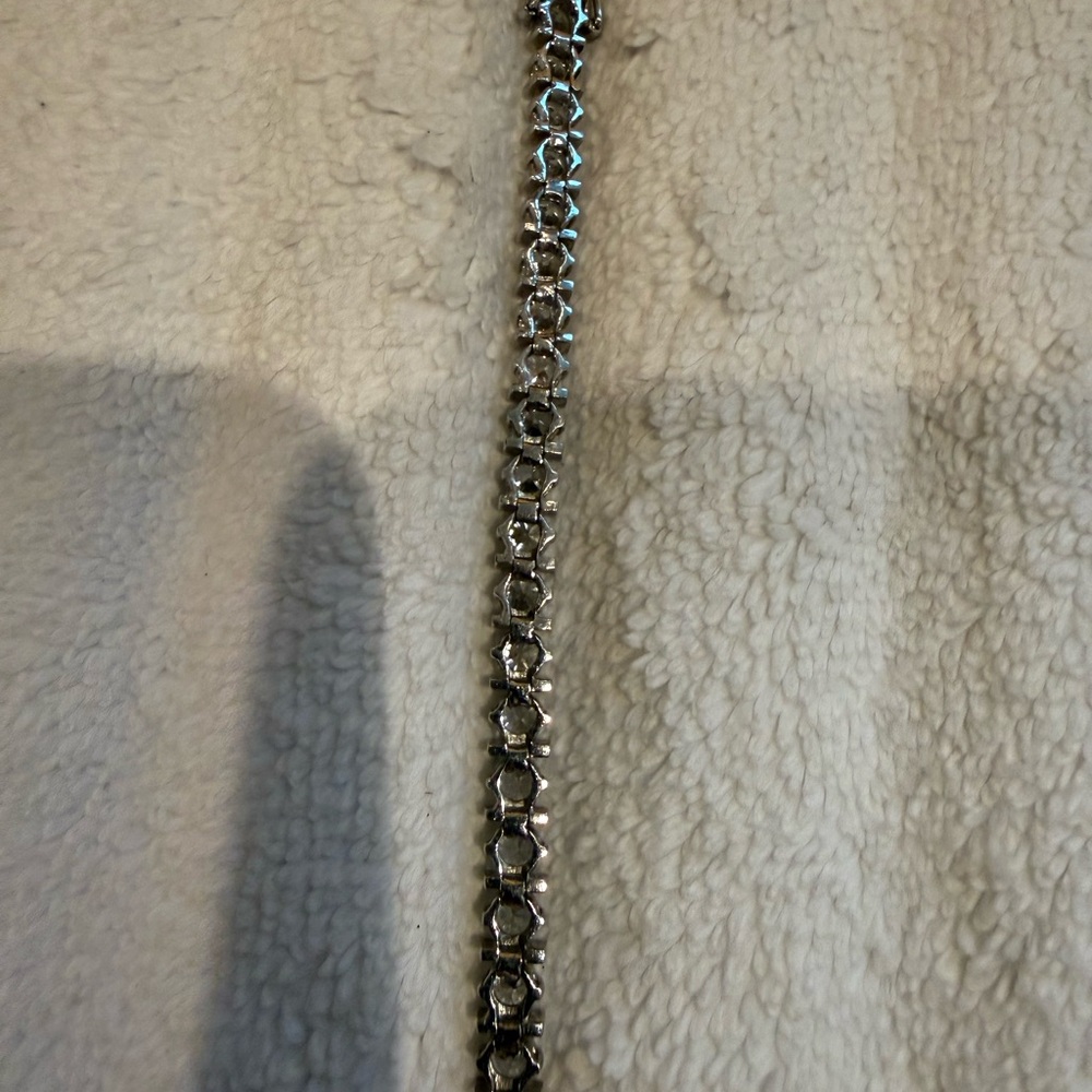 Nordstrom Sterling Silver Tennis Bracelet with Cubic Zirconia- Women's Jewelry - Picture 6 of 8